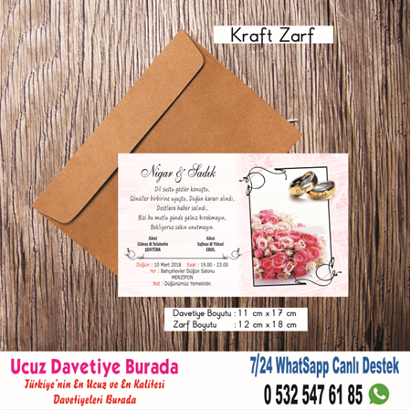 500 ADET DAVETİYE 150 TL(zarfsız)-79 - BİLGİ-NUMUNE-SİPARİŞ İÇİN WHATSAAP  : 0532 547 61 85