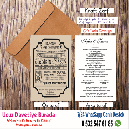 500 ADET DAVETİYE 200 TL(zarfsız)-80- BİLGİ-NUMUNE-SİPARİŞ İÇİN WHATSAAP  : 0532 547 61 85