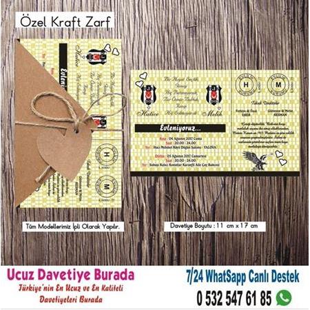 Beşiktaş Düğün Davetiyesi 54988  - BİLGİ ve FİYAT İÇİN WHATSAPP : 0 532 547 61 85