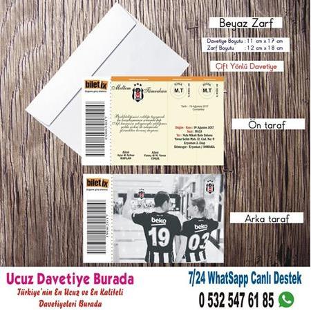 Beşiktaş Düğün Davetiyesi - 5626  - BİLGİ ve FİYAT İÇİN WHATSAPP : 0 532 547 61 85