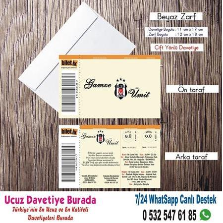 Beşiktaş Düğün Davetiyesi -5628  - BİLGİ ve FİYAT İÇİN WHATSAPP : 0 532 547 61 85