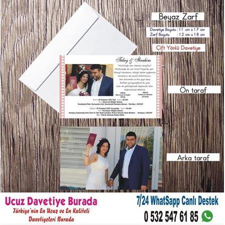 Resimli Ucuz Davetiyeler - 500 ADET DAVETİYE 200 TL (zarfsız) -5817- BİLGİ WHATSAAP: 0 532 547 61 85
