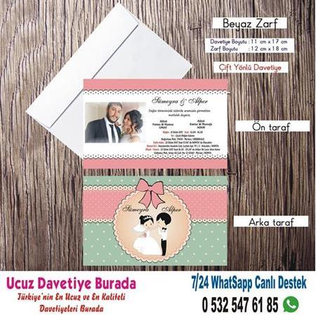 Resimli Ucuz Davetiyeler - 500 ADET DAVETİYE 200 TL (zarfsız) -5810- BİLGİ WHATSAAP: 0 532 547 61 85