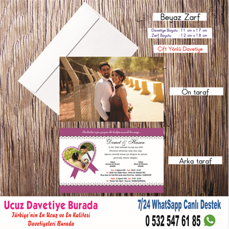 Resimli Ucuz Davetiyeler -5839- BİLGİ ve FİYAT İÇİN WHATSAPP : 0 532 547 61 85