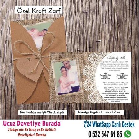 Resimli Ucuz Davetiyeler - 5842- BİLGİ ve FİYAT İÇİN WHATSAPP : 0 532 547 61 85