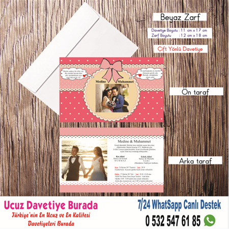 Resimli Ucuz Davetiyeler - 5833- BİLGİ ve FİYAT İÇİN WHATSAPP : 0 532 547 61 85