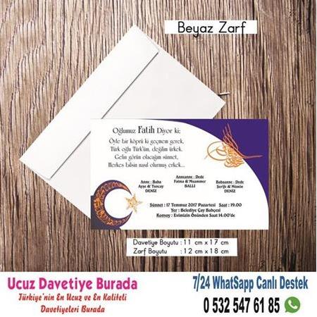Ucuz Sünnet Davetiyesi -a1023- BİLGİ - SİPARİŞ İÇİN WHATSAPP : 0 532 547 61 85
