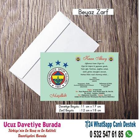 Fenerbahçe Ucuz Sünnet Davetiyesi -6241- BİLGİ İÇİN WHATSAAP : 0 532 547 61 85