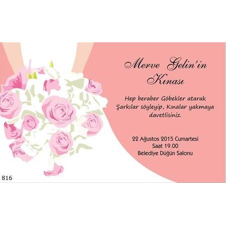 UCUZ KINA DAVETİYESİ -  NO : 816- BİLGİ ve FİYAT İÇİN WHATSAPP : 0 532 547 61 85