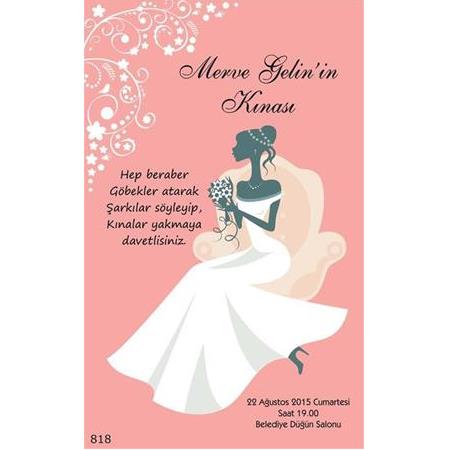 UCUZ KINA DAVETİYESİ -  NO : 818- BİLGİ ve FİYAT İÇİN WHATSAPP : 0 532 547 61 85