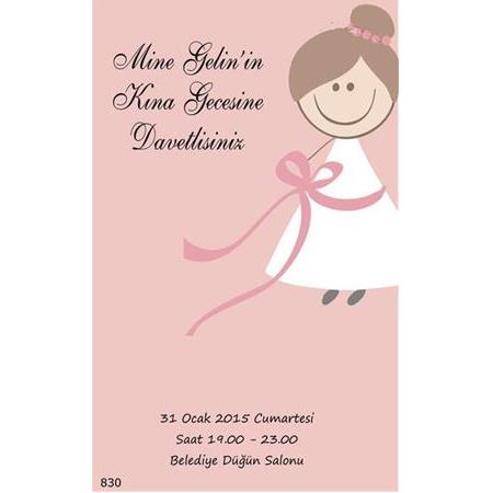 UCUZ KINA DAVETİYESİ -  NO : 830- BİLGİ ve FİYAT İÇİN WHATSAPP : 0 532 547 61 85