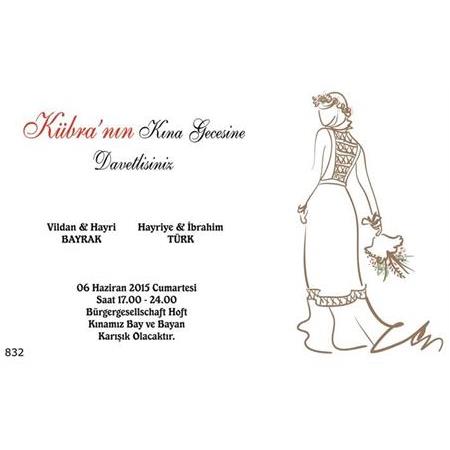 UCUZ KINA DAVETİYESİ -  NO : 832- BİLGİ ve FİYAT İÇİN WHATSAPP : 0 532 547 61 85