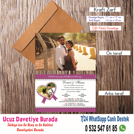 RESİMLİ UCUZ DAVETİYE 500 ADET 200 TL(zarfsız)- BİLGİ-NUMUNE İÇİN WHATSAAP: 0532 547 61 85