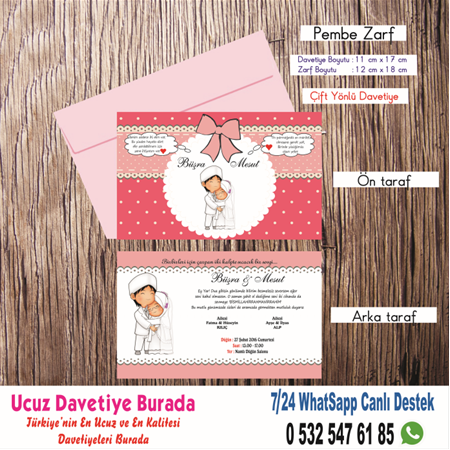 ÇİFT YÖN UCUZ DAVETİYE 500 ADET 200 TL - no: 6151 -BİLGİ-NUMUNE İÇİN WHATSAAP EKLEYİN:0532 547 61 85